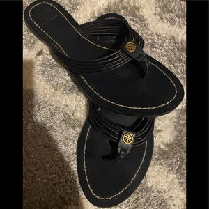 Navy blue strap Tory Burch sandals
